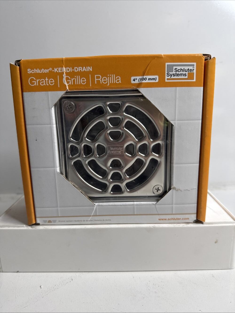 Schluter Drain Grate Kit - Chrome (KD4GRKEP)